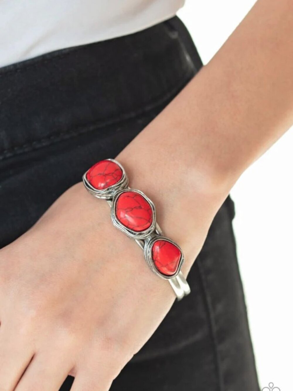 Paparazzi Jewelry Accessories - Stone Shop - Red Bracelet - Vintage